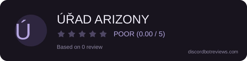 Rating widget preview for ÚŘAD ARIZONY