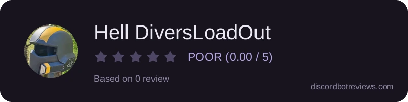 Rating widget preview for Hell DiversLoadOut