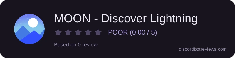 Rating widget preview for MOON - Discover Lightning