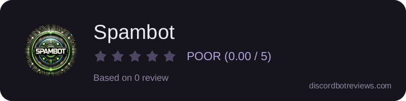 Rating widget preview for Spambot