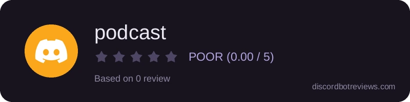 Rating widget preview for podcast