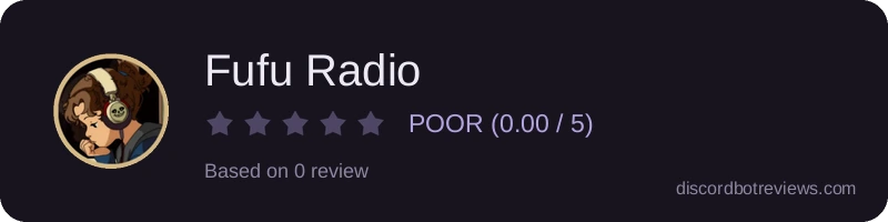 Rating widget preview for Fufu Radio