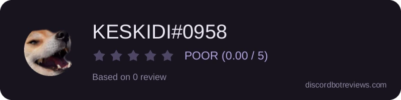 Rating widget preview for KESKIDI#0958