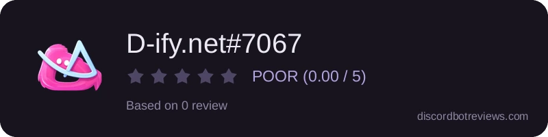 Rating banner for D-ify.net#7067