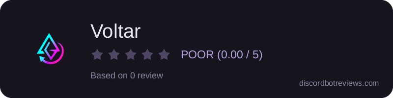 Rating widget preview for Voltar