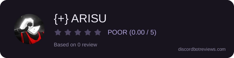 Rating widget preview for {+} ARISU
