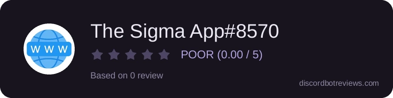 Rating widget preview for The Sigma App#8570