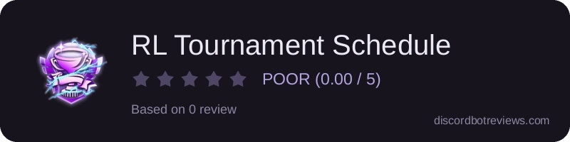 Rating widget preview for RL Tournament Schedule