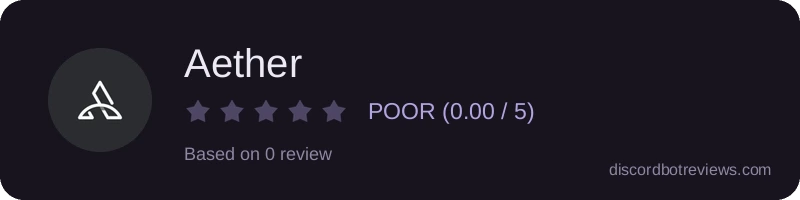 Rating widget preview for Aether