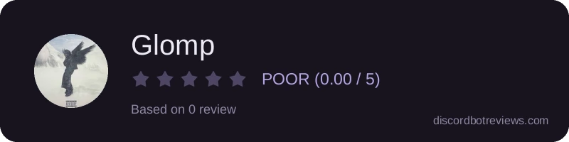 Rating widget preview for Glomp