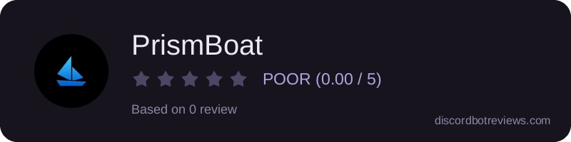 Rating widget preview for PrismBoat