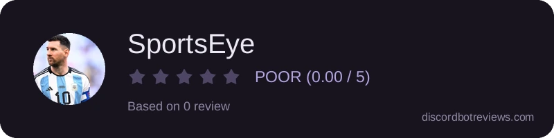 Rating widget preview for SportsEye