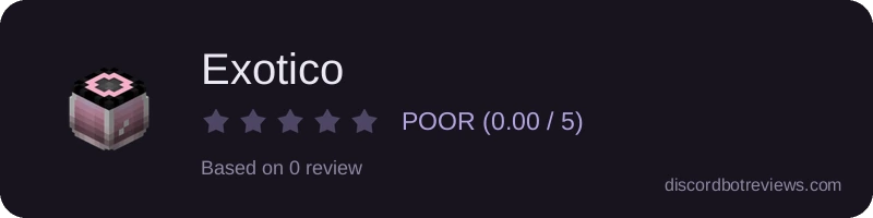 Rating widget preview for Exotico