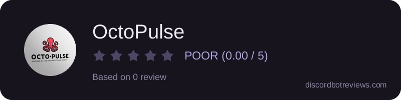 Rating widget preview for OctoPulse