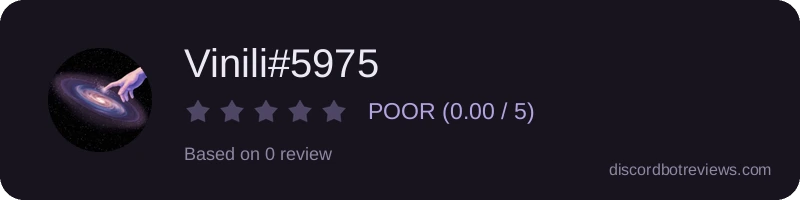 Rating widget preview for Vinili#5975