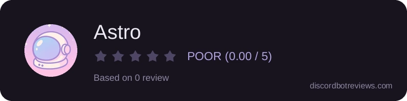 Rating banner for Astro