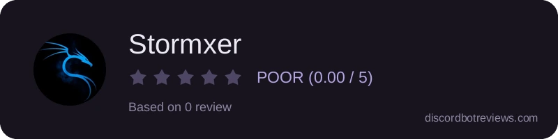 Rating widget preview for Stormxer