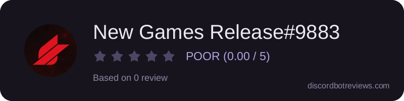 Rating widget preview for New Games Release#9883
