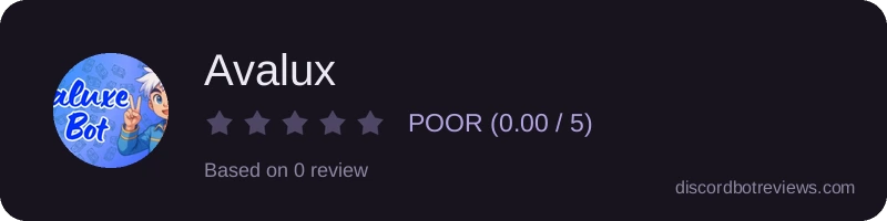 Rating widget preview for Avalux