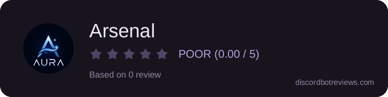 Rating widget preview for Arsenal