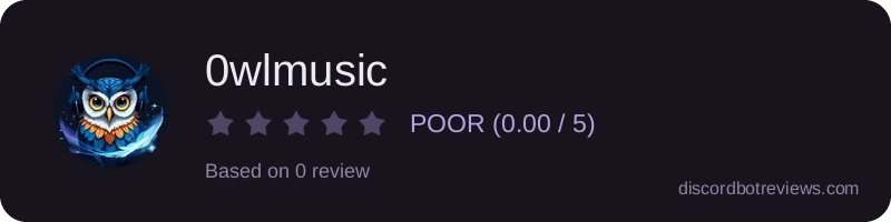 Rating widget preview for 0wlmusic