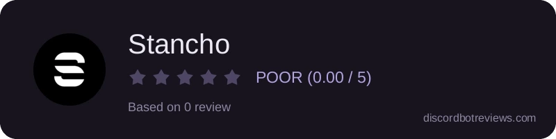 Rating widget preview for Stancho