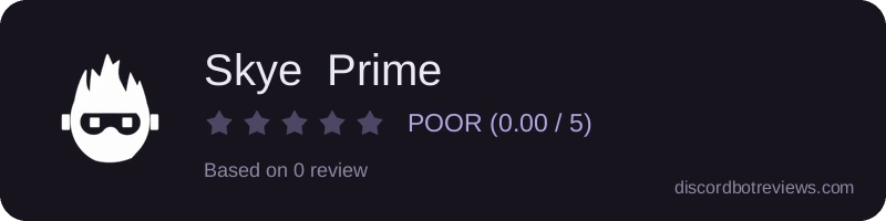 Rating widget preview for Skye  Prime