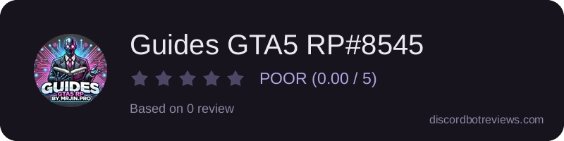 Rating widget preview for Guides GTA5 RP#8545