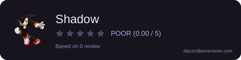 Rating widget preview for Shadow