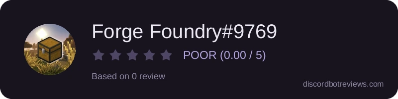 Rating widget preview for Forge Foundry#9769