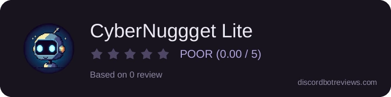 Rating widget preview for CyberNuggget Lite