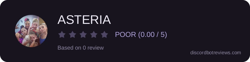 Rating widget preview for ASTERIA