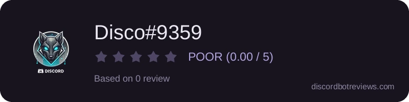 Rating widget preview for Disco#9359