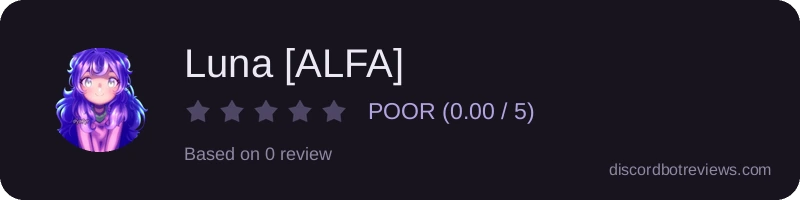 Rating widget preview for Luna [ALFA]