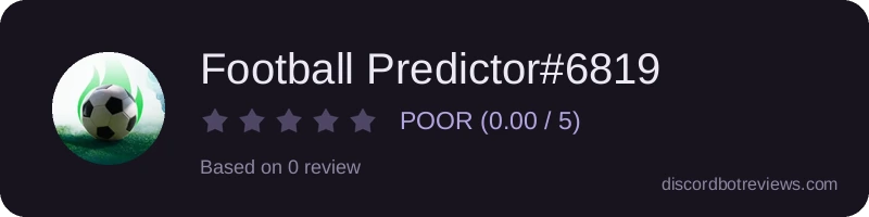 Rating widget preview for Football Predictor#6819