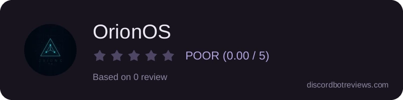 Rating widget preview for OrionOS