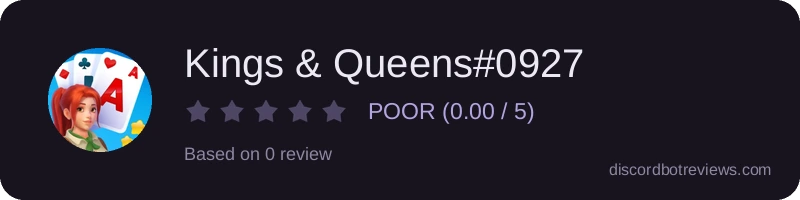 Rating widget preview for Kings & Queens#0927