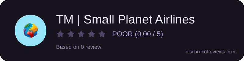 Rating widget preview for TM | Small Planet Airlines