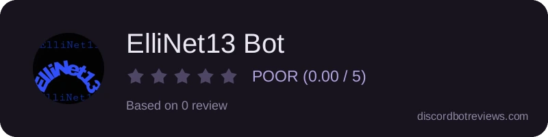 Rating banner for ElliNet13 Bot