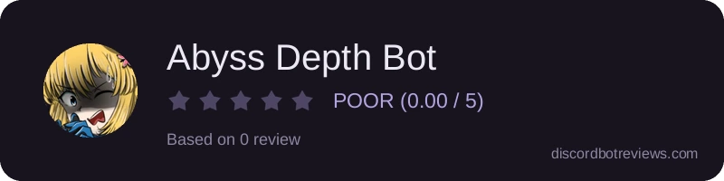 Rating widget preview for Abyss Depth Bot