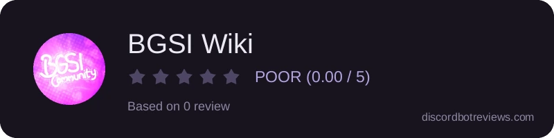 Rating widget preview for BGSI Wiki