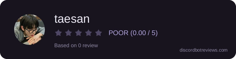 Rating widget preview for taesan