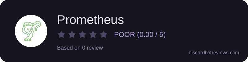 Rating widget preview for Prometheus