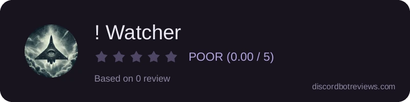 Rating widget preview for ! Watcher