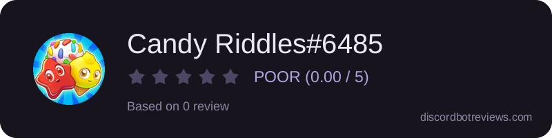 Rating widget preview for Candy Riddles#6485