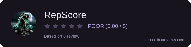Rating widget preview for RepScore