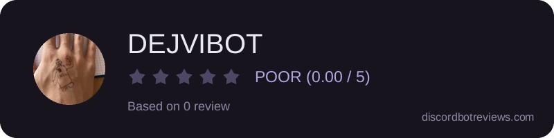 Rating widget preview for DEJVIBOT
