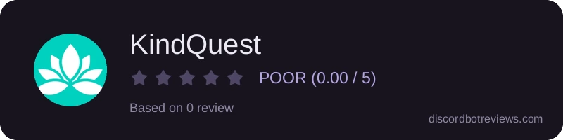 Rating widget preview for KindQuest
