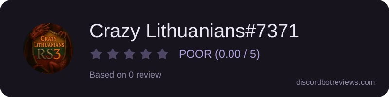 Rating widget preview for Crazy Lithuanians#7371