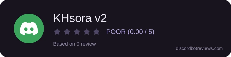 Rating widget preview for KHsora v2